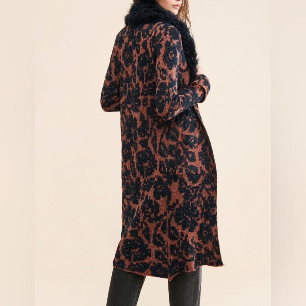 Anthropologie Black and Brown Knit Sweater - Picture 2 of 8